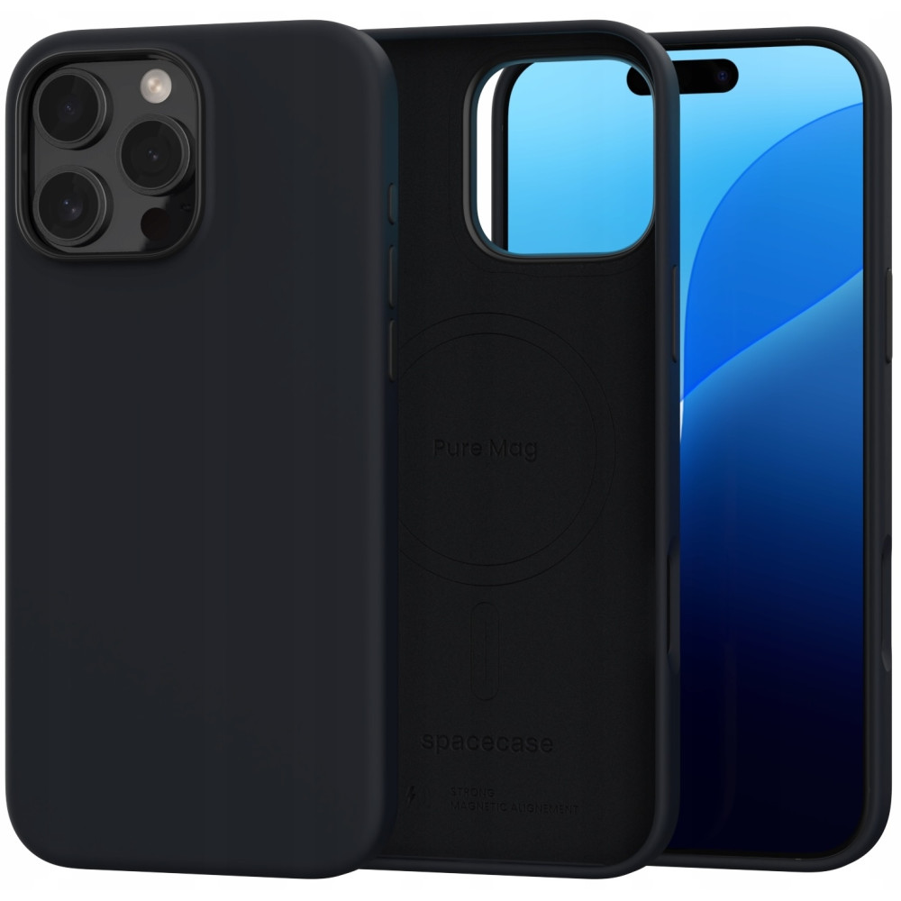 Θήκη Apple iPhone 16 Pro Max - Spacecase Pure Mag Σκληρή με MagSafe - Black (5905719112301)