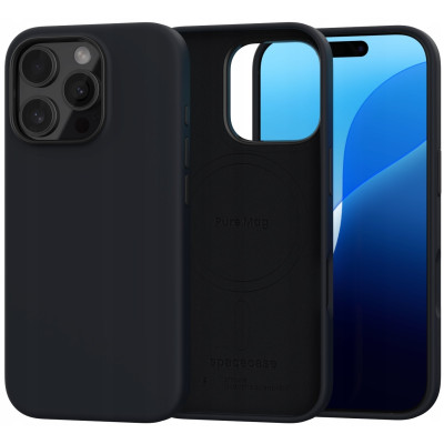 Θήκη Apple iPhone 16 Pro - Spacecase Pure Mag Σκληρή με MagSafe - Black (5905719112271)