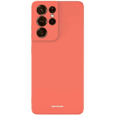 Θήκη Samsung Galaxy S21 Ultra 5G - Spacecase Silicone Case Σιλικόνης - Red (5905123433054)