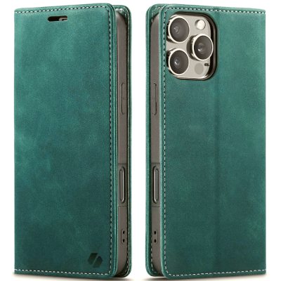 Θήκη Apple iPhone 16 Pro Max - Spacecase Wallet Πορτοφόλι - Green (5905719111458)