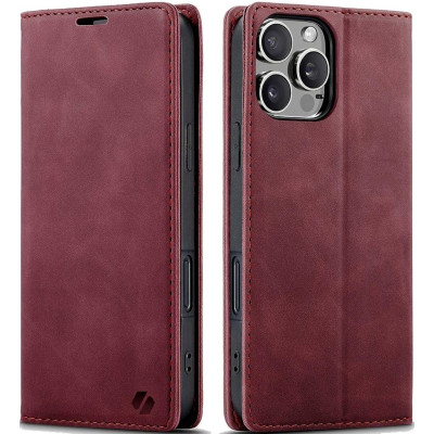 Θήκη Apple iPhone 16 Pro - Spacecase Wallet Πορτοφόλι - Red (5905719111434)