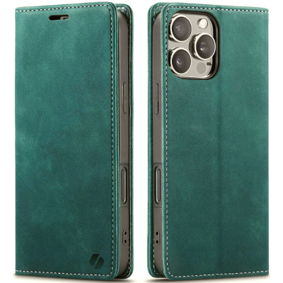 Θήκη Apple iPhone 16 Pro - Spacecase Wallet Πορτοφόλι - Green (5905719111410)