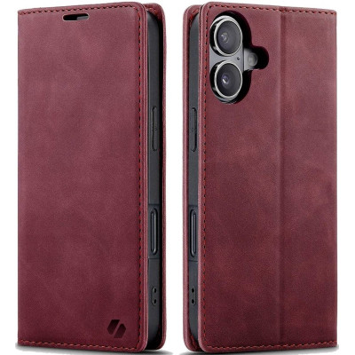 Θήκη Apple iPhone 16 - Spacecase Wallet Πορτοφόλι - Red (5905719111359)