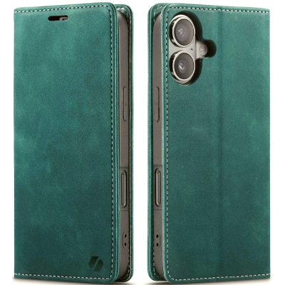 Θήκη Apple iPhone 16 - Spacecase Wallet Πορτοφόλι - Green (5905719111342)