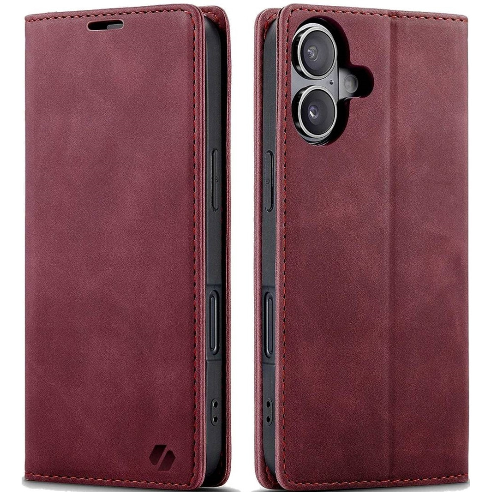 Θήκη Apple iPhone 16 Plus - Spacecase Wallet Πορτοφόλι - Red (5905719111397)