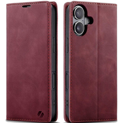 Θήκη Apple iPhone 16 Plus - Spacecase Wallet Πορτοφόλι - Red (5905719111397)