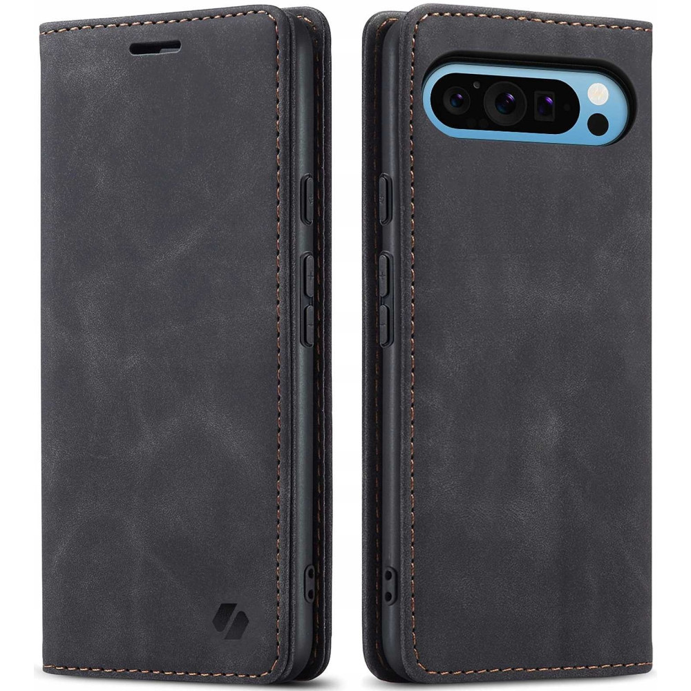 Θήκη Google Pixel 9 Pro XL - Spacecase Wallet Πορτοφόλι - Black (5905719111823)