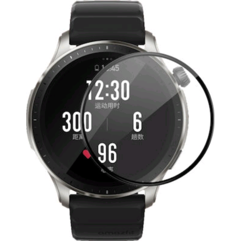 Αντιχαρακτικό Γυαλί Προστασίας Amazfit GTR 4 46mm - Spacecase Smartwatch Hybrid Glass Υβριδικό Οθόνης - Black (5905719015428)
