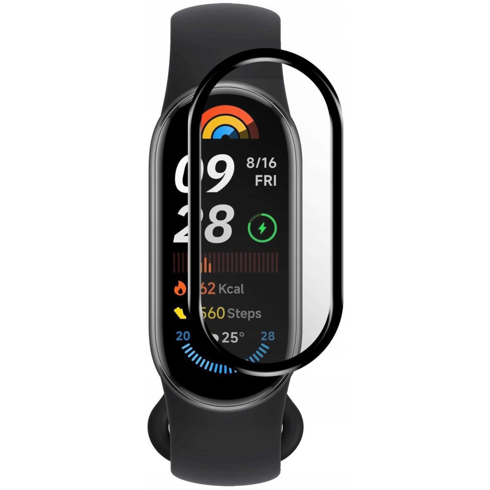 Αντιχαρακτικό Γυαλί Προστασίας Xiaomi Smart Band 9 / 9 NFC - Spacecase Smartwatch Hybrid Glass Υβριδικό Οθόνης - Black (5905719111809)