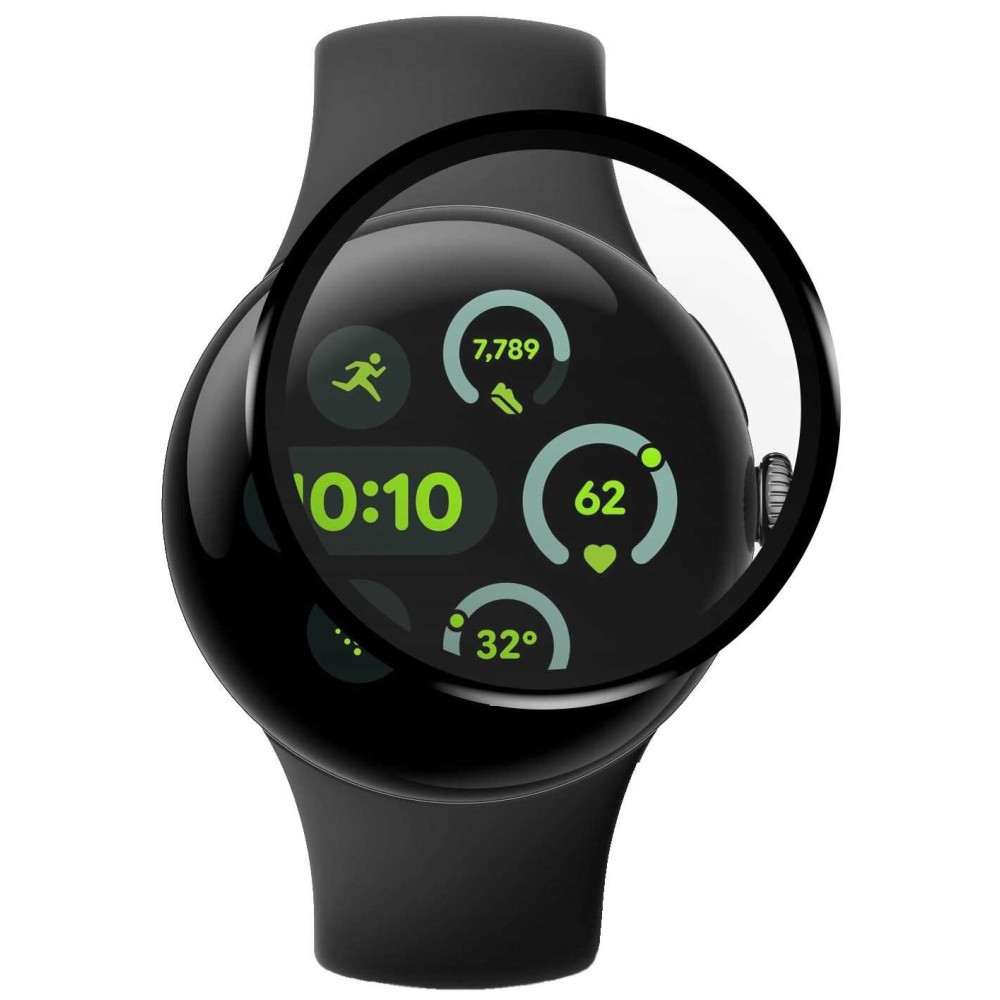 Αντιχαρακτικό Γυαλί Προστασίας Google Pixel Watch 3 41mm - Spacecase Smartwatch Hybrid Glass Υβριδικό Οθόνης - Black (5905719111786)