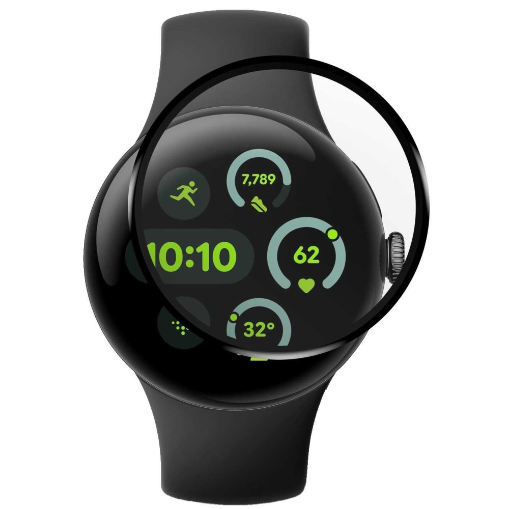 Αντιχαρακτικό Γυαλί Προστασίας Google Pixel Watch 3 45mm - Spacecase Smartwatch Hybrid Glass Υβριδικό Οθόνης - Black (5905719111793)