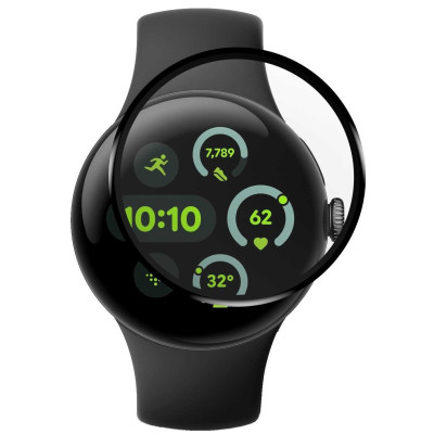 Αντιχαρακτικό Γυαλί Προστασίας Google Pixel Watch 3 45mm - Spacecase Smartwatch Hybrid Glass Υβριδικό Οθόνης - Black (5905719111793)