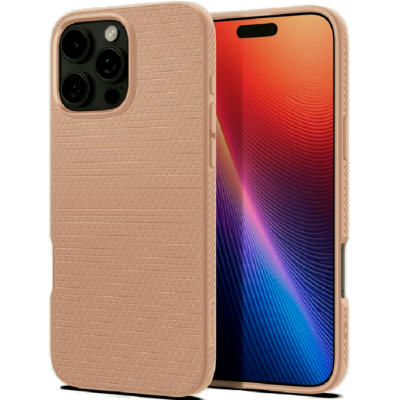 Θήκη Apple iPhone 16 Pro Max - Spigen Liquid Air Σιλικόνης - Rose Titanium (ACS08687)