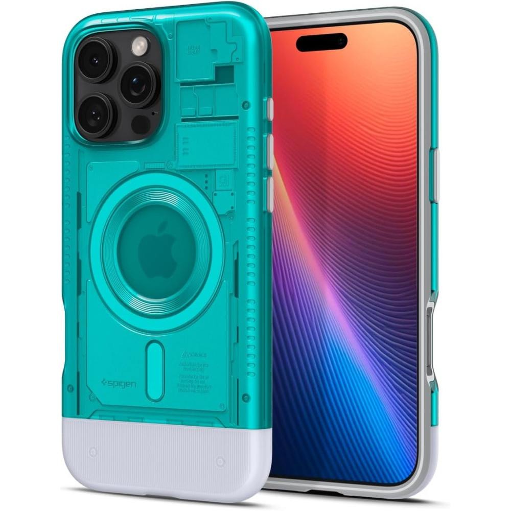 Θήκη Apple iPhone 16 Pro Max - Spigen Classic C1 MagFit Ανθεκτική Σκληρή με MagSafe - Bondi Blue (ACS08019)