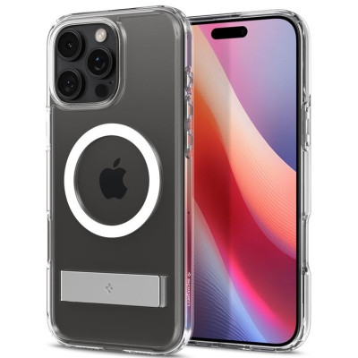 Θήκη Apple iPhone 16 Pro - Spigen Ultra Hybrid S MagFit Σκληρή με MagSafe - Crystal Clear (ACS08142)