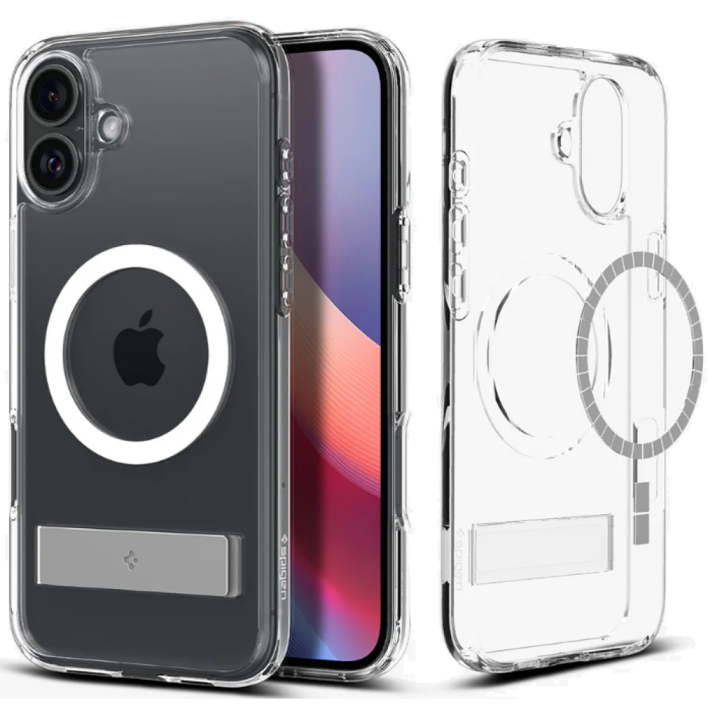 Θήκη Apple iPhone 16 - Spigen Ultra Hybrid S MagFit Σκληρή με MagSafe - Crystal Clear (ACS08212)