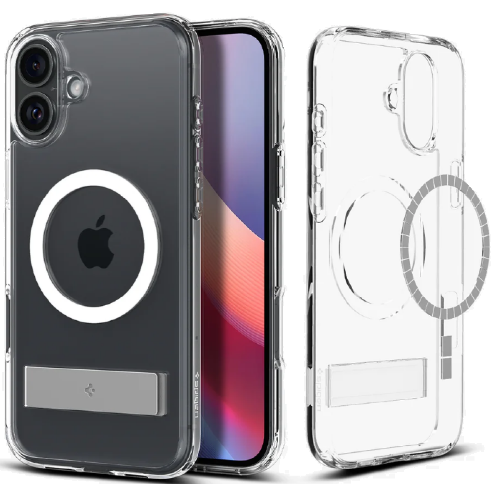 Θήκη Apple iPhone 16 Plus - Spigen Ultra Hybrid S MagFit Σκληρή με MagSafe - Crystal Clear (ACS08082)