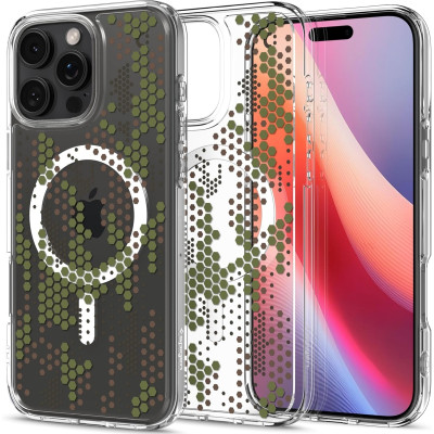 Θήκη Apple iPhone 16 Pro Max - Spigen Ultra Hybrid MagFit με MagSafe - Digital Camo (ACS08007)