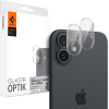 Αντιχαρακτικό Γυαλί Προστασίας Apple iPhone 16 / 16 Plus - Spigen GLAS.tR OPTIK Camera Lens Protector για Φακό Κάμερας - 2 Τεμάχια - Crystal Clear (AGL07923)