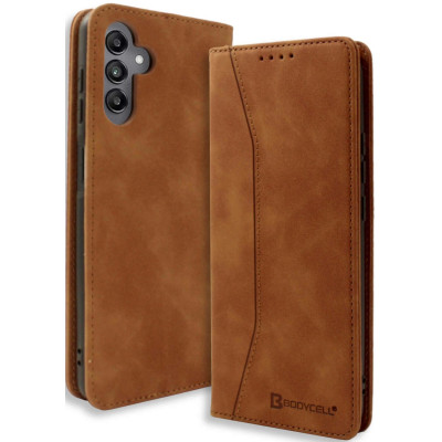 Θήκη Samsung Galaxy M55 - Bodycell Book Case Πορτοφόλι - Brown (5206015079528)