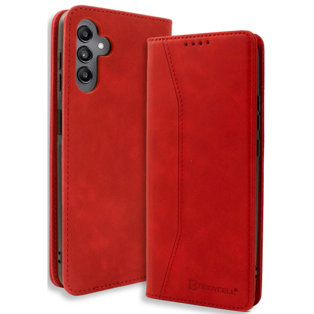 Θήκη Samsung Galaxy M55 - Bodycell Book Case Πορτοφόλι - Red (5206015079535)
