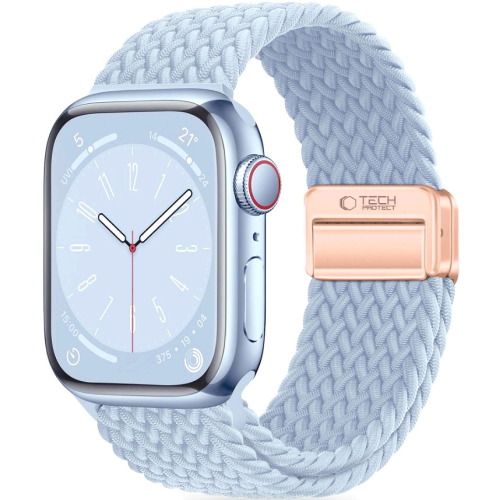 Tech-Protect NylonMag - Ελαστικό Λουράκι Apple Watch SE/11/10/9/8/7/6/5/4 (42/41/40mm) - Baby Blue (5906302312832)