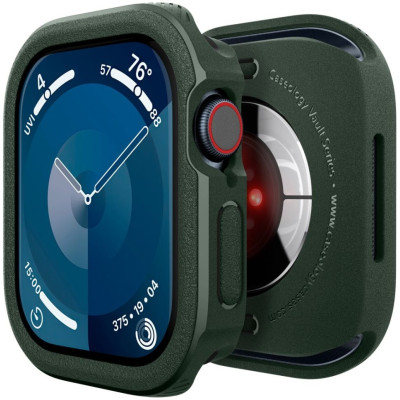 Θήκη Apple Watch 11 / 10 46mm - Caseology Vault Ανθεκτική Σιλικόνης - Midnight Green (ACS08611)