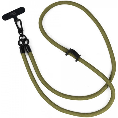 HappyCase Universal Αποσπώμενο Λουράκι Λαιμού για Θήκες Κινητών / Smartphones - Πάχος 10mm - Green (8719246455308)