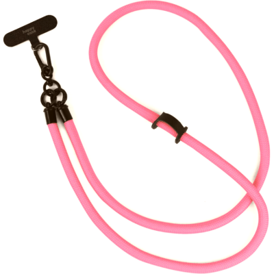 HappyCase Universal Αποσπώμενο Λουράκι Λαιμού για Θήκες Κινητών / Smartphones - Πάχος 10mm - Pink (8719246455322)