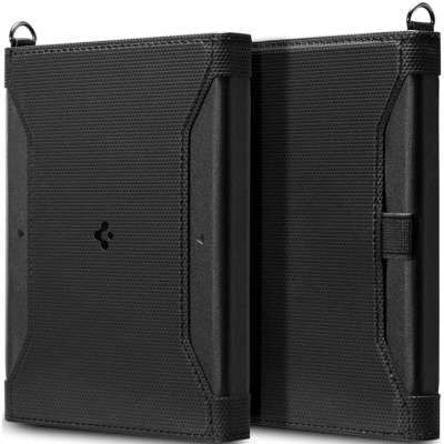 Spigen Universal Passport Holder - Αντικλεπτική Θήκη / Πορτοφόλι Προστασίας RFID για Κάρτες / Διαβατήριο / Ταυτότητα από Premium Vegan Δέρμα - Black (AFA05538)