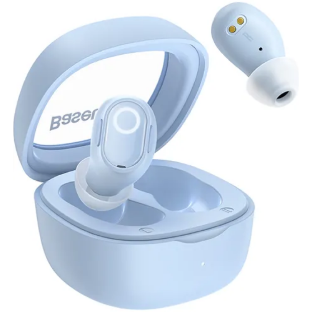 Bluetooth Ακουστικά Baseus True Wireless Earbuds Bowie WM02 OS Ασύρματα με Θήκη Φόρτισης - Blue (NGTW370203)