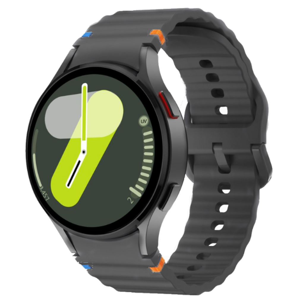 Λουράκι Samsung Galaxy Watch FE / 7 / 6 / Classic 6 / 5 / 5 Pro / 4 / Classic 4 (47/46/45/44/43/42/40mm) - Tech-Protect Silicone Sport Σιλικόνης - Crayon Grey (5906302313402)