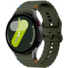 Λουράκι Samsung Galaxy Watch FE / 7 / 6 / Classic 6 / 5 / 5 Pro / 4 / Classic 4 (47/46/45/44/43/42/40mm) - Tech-Protect Silicone Sport Σιλικόνης - Army Green (5906302313464)