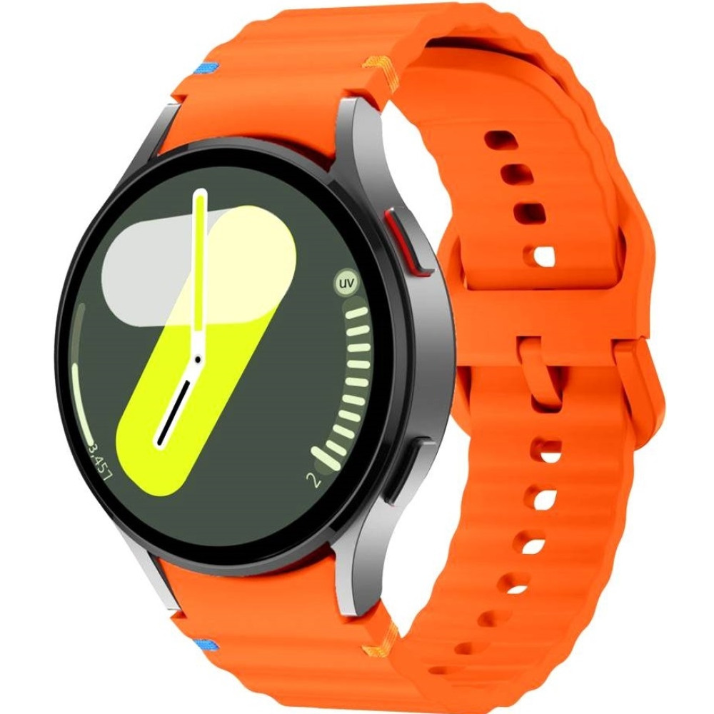Λουράκι Samsung Galaxy Watch FE / 7 / 6 / Classic 6 / 5 / 5 Pro / 4 / Classic 4 (47/46/45/44/43/42/40mm) - Tech-Protect Silicone Sport Σιλικόνης - Orange (5906302313457)