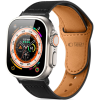 Λουράκι Apple Watch Ultra2/Ultra1/SE/10/9/8/7/6/5/4 (49/46/45/44mm) - Tech-Protect Naturalfit Δερμάτινο - Black (5906302312627)