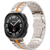 Λουράκι Samsung Galaxy Watch Ultra 47mm - Tech-Protect Stainless Line από Ανοξείδωτο Ατσάλι - Titanium / Orange (5906302313167)