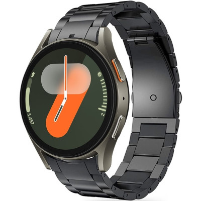 Λουράκι Samsung Galaxy Watch FE / 7 / 6 / 5 / 5 Pro / Watch 4 / Classic 4 (47/46/45/44/43/42/40mm) - Tech-Protect Stainless από Ανοξείδωτο Ατσάλι - Black (5906302313556)