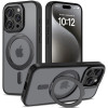 Θήκη Apple iPhone 15 Pro - Tech-Protect MagRing Σκληρή Ημιδιάφανη με MagSafe & KickStand - Matte Black (5906302312542)