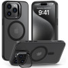 Θήκη Apple iPhone 15 Pro - Tech-Protect MagStand Σκληρή Ημιδιάφανη με MagSafe & KickStand - Matte Black (5906302312528)