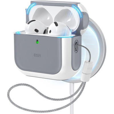 Θήκη Apple AirPods 4th Gen - ESR Orbit Hybrid HaloLock με MagSafe - White (4894240217603)
