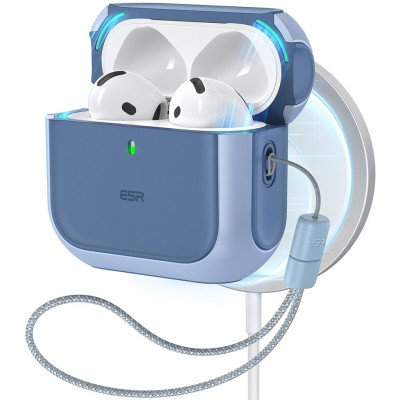 Θήκη Apple AirPods 4th Gen - ESR Orbit Hybrid HaloLock με MagSafe - Blue (4894240228920)