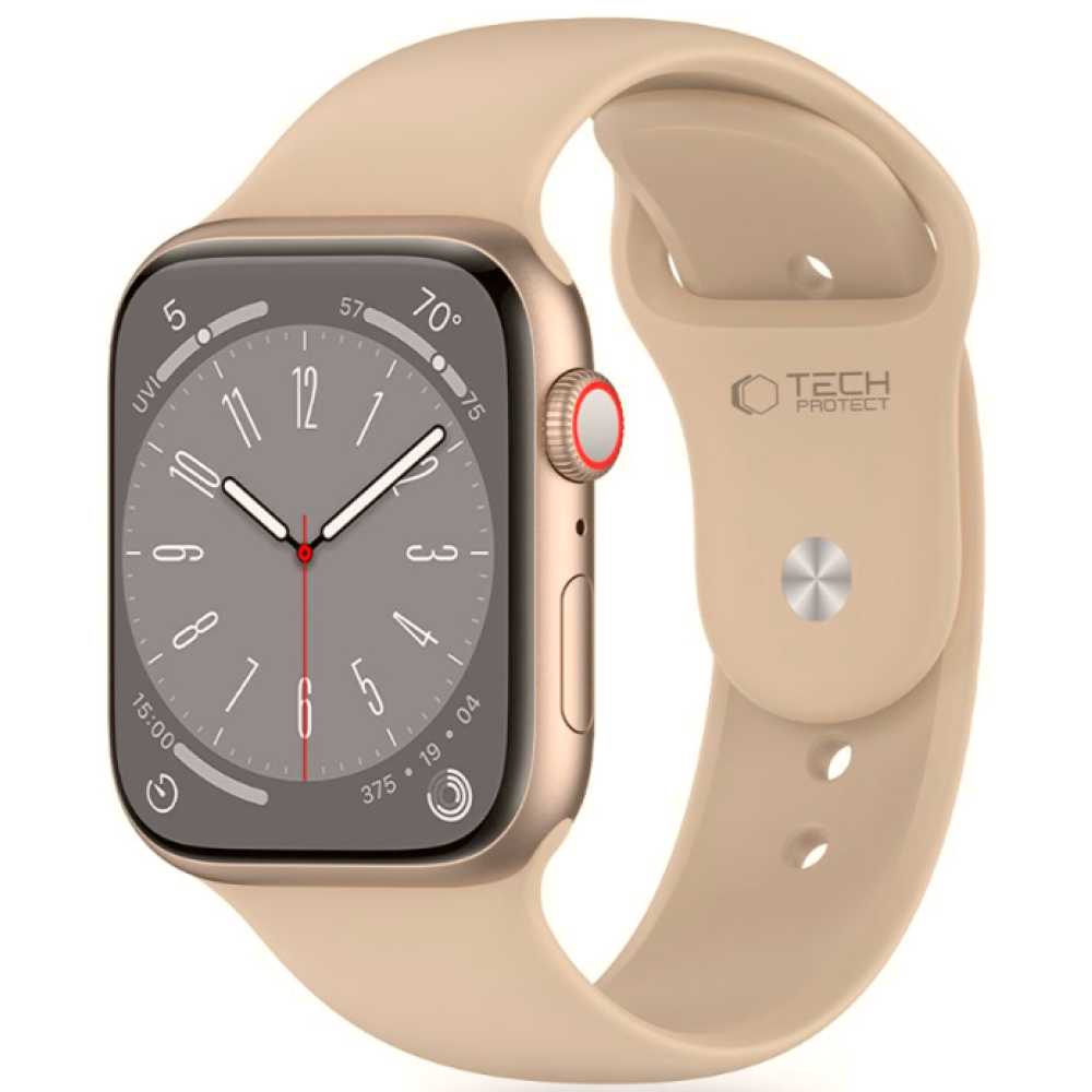 Λουράκι Apple Watch Ultra/SE/11/10/9/8/7/6/5/4 (49/46/45/44mm) - Tech-Protect Silicone Σιλικόνης - Walnut (5906302310005)