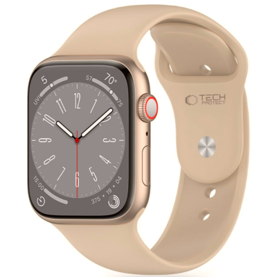 Λουράκι Apple Watch Ultra/SE/11/10/9/8/7/6/5/4 (49/46/45/44mm) - Tech-Protect Silicone Σιλικόνης - Walnut (5906302310005)