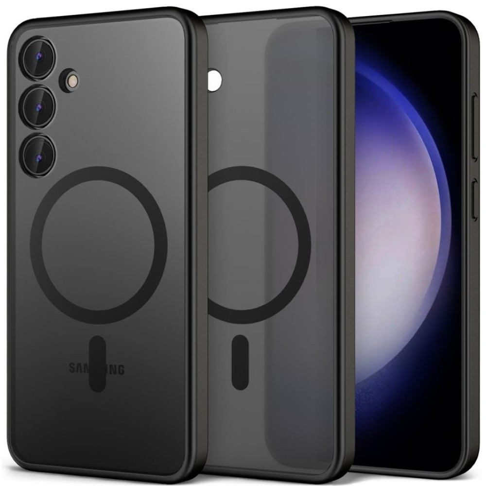 Θήκη Samsung Galaxy S24 Plus - Tech-Protect MagMat Σκληρή Ημιδιάφανη με MagSafe - Matte Black (5906203690527)