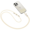 Tech-Protect C5S Rope Crossbody Strap - Αποσπώμενο Λουράκι Λαιμού για Θήκες Κινητών / Smartphones - Cosmic Latte (5906302312894)