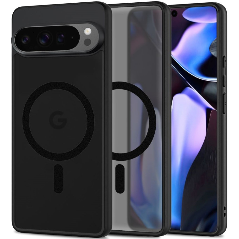 Θήκη Google Pixel 9 / 9 Pro - Tech-Protect MagMat Σκληρή Ημιδιάφανη με MagSafe - Matte Black (5906302375042)