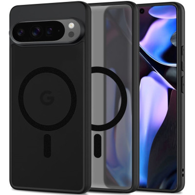 Θήκη Google Pixel 9 / 9 Pro - Tech-Protect MagMat Σκληρή Ημιδιάφανη με MagSafe - Matte Black (5906302375042)