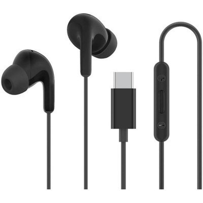 Handsfree Ακουστικά Official Xiaomi Type-C Earphones Ενσύρματα με Type-C - Black (BHR8930GL)