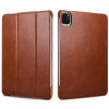 Θήκη Apple iPad Air 7 2025 11" / Air 6 2024 11" / Air 5 2022 10.9" / Air 4 2020 10.9" / Pro 11" 2022 / 2021 / 2020 / 2018 - iCarer Genuine Leather Case Σκληρή Δερμάτινη - Brown (RID720-BN)