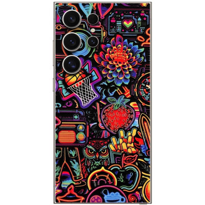 Αυτοκόλλητο Skin Προστασίας Πλάτης - Samsung Galaxy S24 Ultra - Gams Premium Vinyl Skin Back Plate - 3D Neon (GAMS-VNL-SKIN-3DN-002-201)